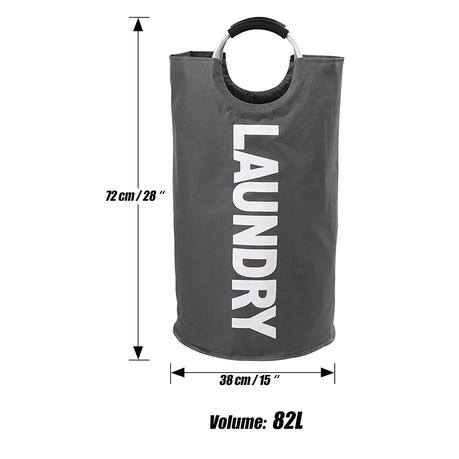 Bestby - 82L Large Collapsible Laundry Basket (4 Colors) - Grey - Image 12