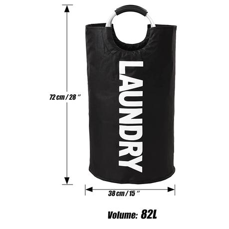 Bestby - 82L Large Collapsible Laundry Basket (4 Colors) - Grey - Image 7