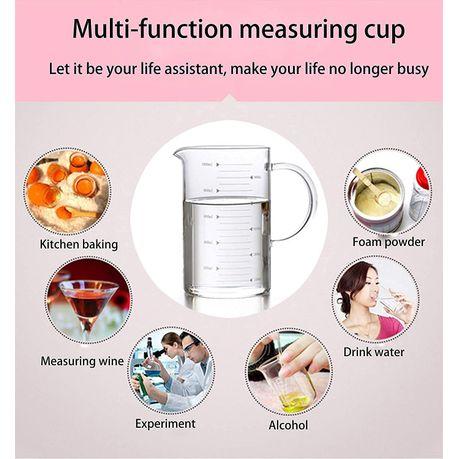 500ML/1000ML Durable Borosilicate Glass Measuring Cup - 14 cm - Image 4