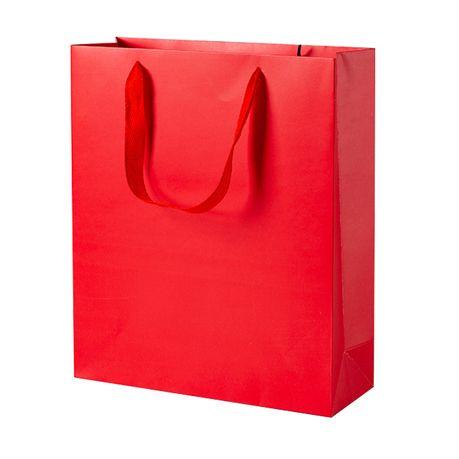 Premium Paper Gift Bags (12 Pack) -S(15*6*20CM) - Red