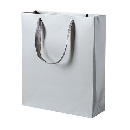 Premium Paper Gift Bags (12 Pack) -XL(30x12x40cm) - Silver