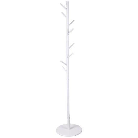 Solid Beech Wood Coat Hanger with 8 Hooks - Walnut Color - Image 8