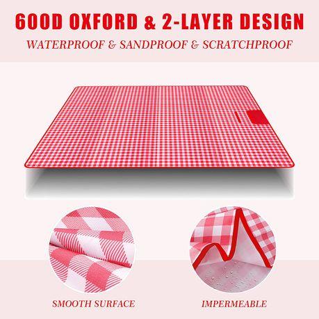 Bestby - 2x2m Extra Large Outdoor Camping Picnic Beach Mat/Blanket - Brown White - Image 10