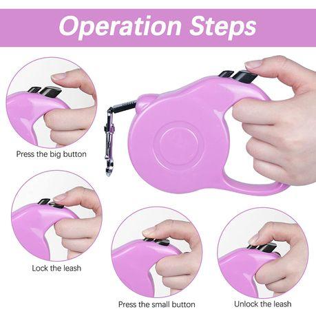 5M Retractable Dog Leash for Small/Medium Dog - Blue - Image 9