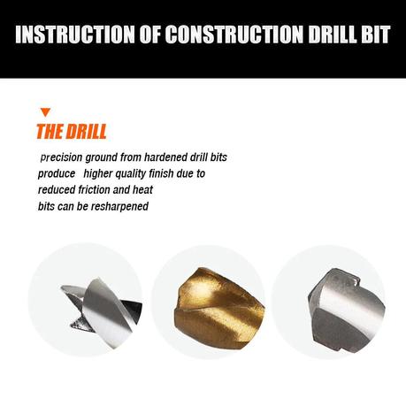 Horusdy - 45 Piece Drill Bit Set for Woodworking/Construction/Metal - Image 3