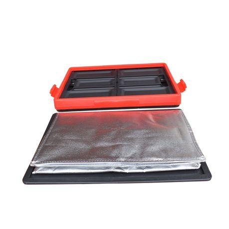 Heavy Duty Collapsible Storage Box/Organizer with Insulated Cooler Bag - 55 L