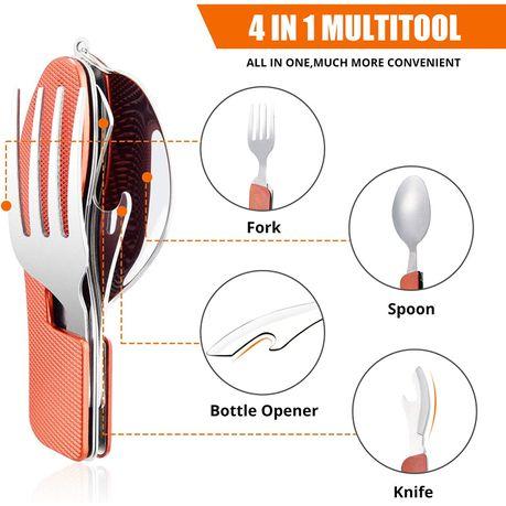 4-in-One Detachable Camping Tableware Set - Image 3