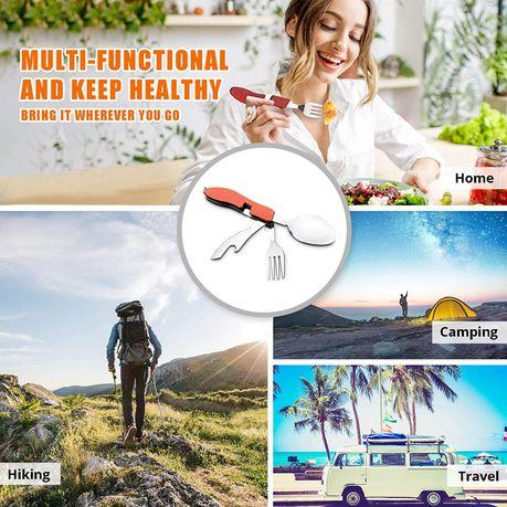 4-in-One Detachable Camping Tableware Set - Image 4