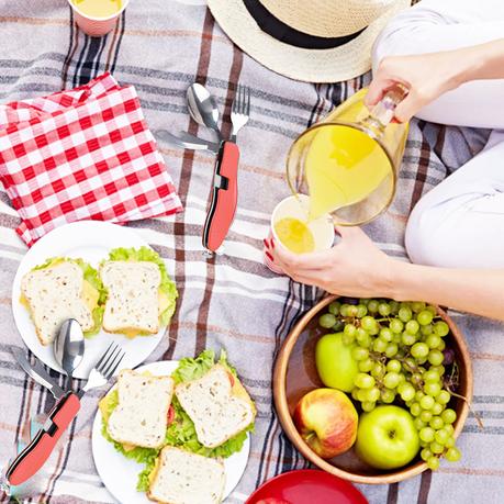 4-in-One Detachable Camping Tableware Set - Image 5