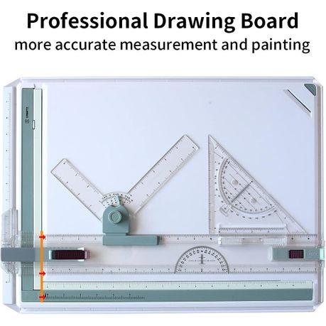 Metric A3 Drawing Board Set with Rules and Protractor - Image 3