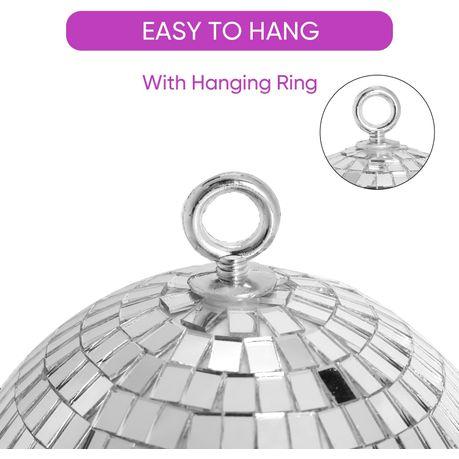 Bestby - Glass Mirror Ball for Disco, Dance, Wedding or Party - 20 cm - Image 4