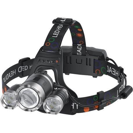 Aluminum Alloy Rechargeable Headlight for Camping/ Outdoors/ Hard Hat Work