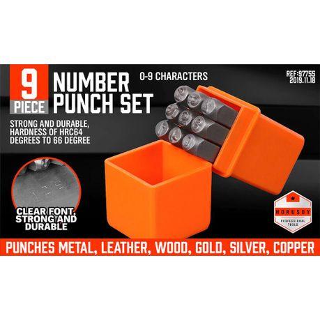 Horusdy - 6mm Numbers or Letters Punch Set ( 0 -9 & A-Z ) - 9 Pack - Image 4