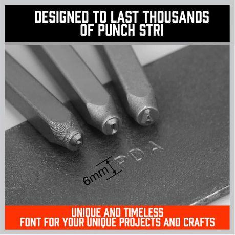 Horusdy - 6mm Numbers or Letters Punch Set ( 0 -9 & A-Z ) - 9 Pack - Image 8