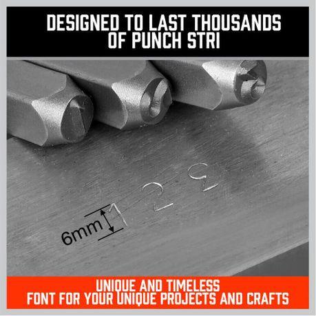 Horusdy - 6mm Numbers or Letters Punch Set ( 0 -9 & A-Z ) - 9 Pack - Image 9