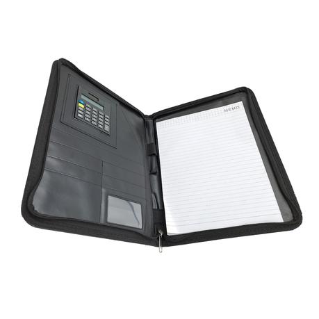 ARFAST - PU Leather Portfolio Organizer with Calculator and A4 Writing Pad