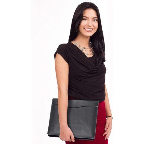 ARFAST - PU Leather Portfolio Organizer with Calculator and A4 Writing Pad - Image 4
