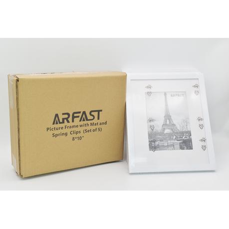 ARFAST - 8"x10" Picture Frame with Mat and Spring Clips(Set of 5) - Black - Image 11