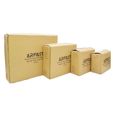 ARFAST - 8"x10" Picture Frame with Mat and Spring Clips(Set of 5) - Black - Image 6