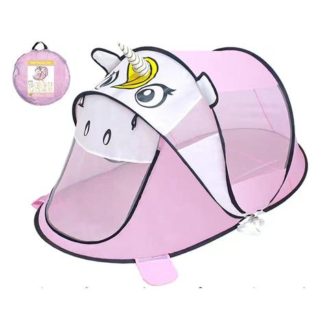 Bestby - Dinosaur or Unicorn Collapsible Kids Play Tent Playhouse - Green - Image 6