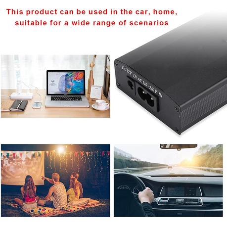 AICOM - 120W Multi-voltage Laptop Power Cable with 8 Universal Adapters - Image 5