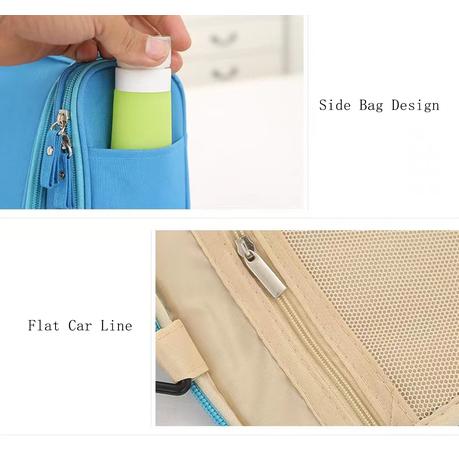 Bestby - 4 Colors Available Travel Toiletry Bag Organizer(Set of 2) - Brown - Image 12