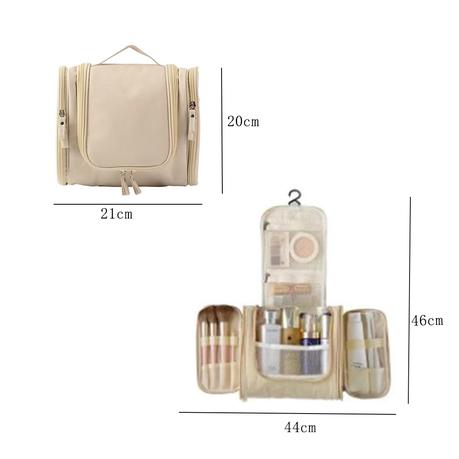 Bestby - 4 Colors Available Travel Toiletry Bag Organizer(Set of 2) - Brown - Image 15