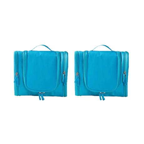 Bestby - 4 Colors Available Travel Toiletry Bag Organizer(Set of 2) - Brown - Image 8