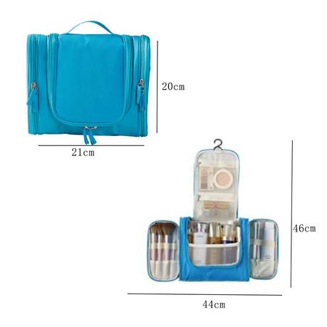 Bestby - 4 Colors Available Travel Toiletry Bag Organizer(Set of 2) - Brown - Image 9