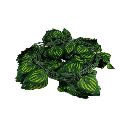 Bestby - 12 Strands Artificial Vines Green Leaves - Watermelon Peperomia - Image 3