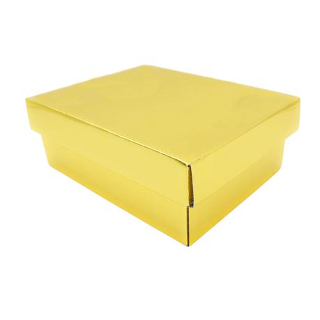 Bestby - 12pcs Corrugated Rectangular Gift Boxes 21x16x8cm - Gold