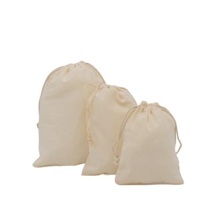 50 Pieces Drawstring Cotton Sachet Bags for Packaging Gift Storage - S - Image 5