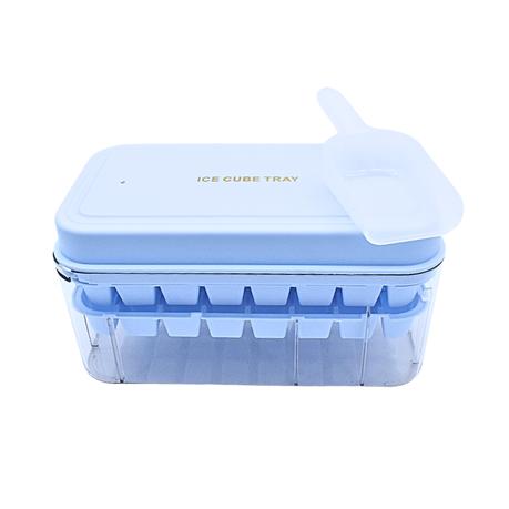 Bestby - Double Stack Ice Cube Tray with Lid, Storage Bin and Shovel - Beige - Image 9