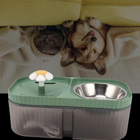 3L Large Capacity 2-in-1 Automatic Pet Water and Food Dispenser - White - Image 5