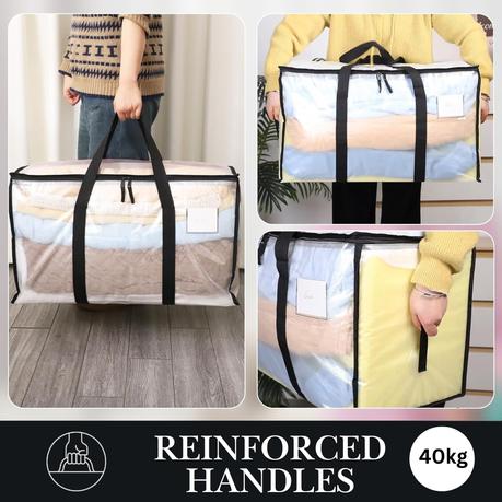 Bestby - 100L/40kg Heavy Duty Clear PP Storage Bag Moving Bag - 2 Pack - Image 5