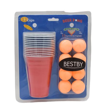 Bestby - Beer Pong Game Set with 12 Cups And 12 Ping Pong Balls - Image 5