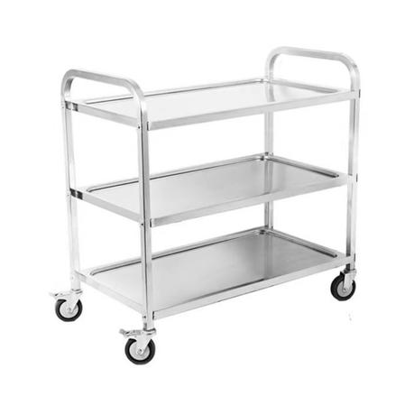 Bestby- 3-Tier Heavy Duty Stainless Steel Cart For Kitchen/Lab/Room Service