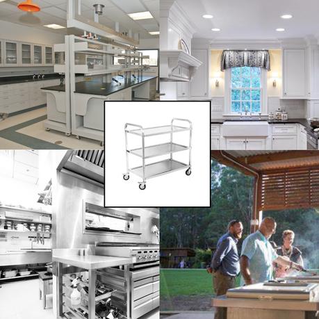 Bestby- 3-Tier Heavy Duty Stainless Steel Cart For Kitchen/Lab/Room Service - Image 8