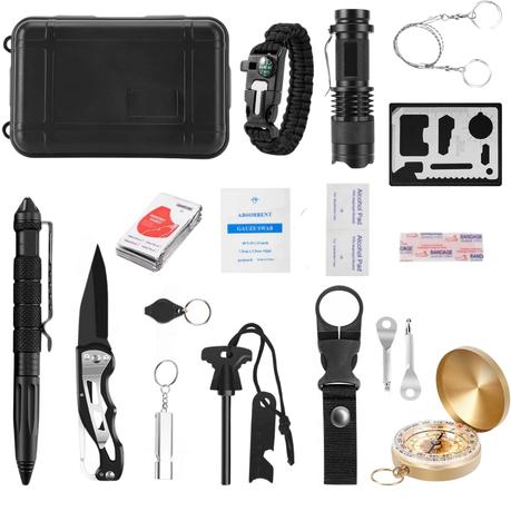 20-In-1 Survival Tactical Gear For Camping/Hiking/Outdoor Adventure