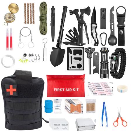 ARFAST - 131 Pieces Survival Kit and Camping Gear With First Aid