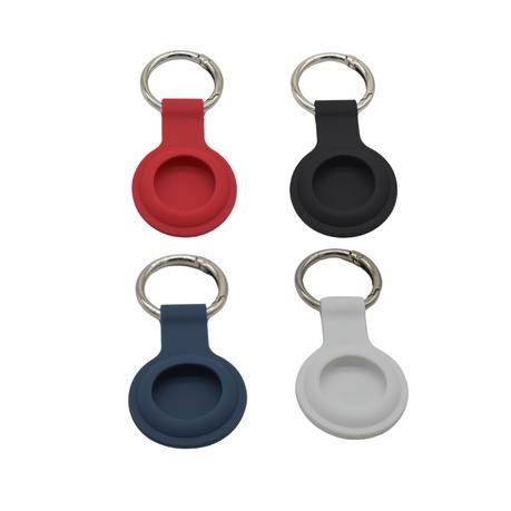 AICOM - Silicone Airtag Keychain (4 Pack) Compatible with Apple AirTag