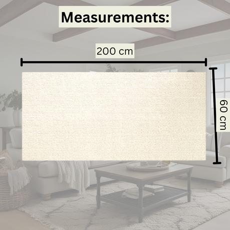 Bestby - 200x60cm Cat Scratcher Pad Self-Adhesive Furniture Guard Mat - Grey - Image 3