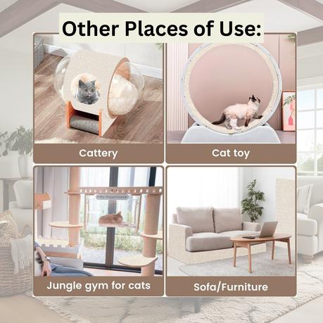 Bestby - 200x60cm Cat Scratcher Pad Self-Adhesive Furniture Guard Mat - Grey - Image 7