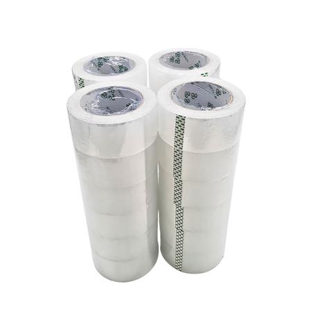 BESTBY - 24 Rolls Premium Clear Packaging Sealing Sellotape (100m x 4.8cm)
