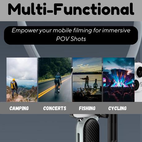 AICOM - Magnetic Hand-free Phone & Camera Holder Neck Mount POV/Vlog Selfie - Image 7