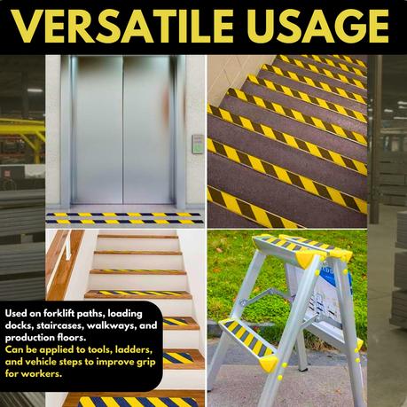 BESTBY-10cmx10m Non-Slip Safety Anti-Slip Tape Sticker for Ramps (2 Rolls) - Black - Image 12