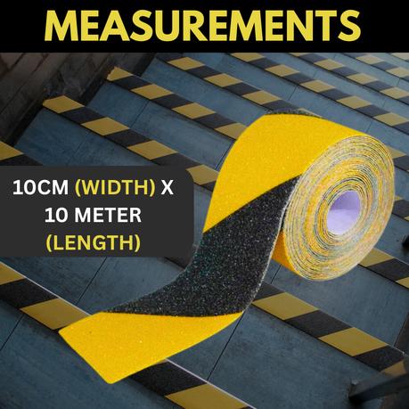 BESTBY-10cmx10m Non-Slip Safety Anti-Slip Tape Sticker for Ramps (2 Rolls) - Black - Image 9