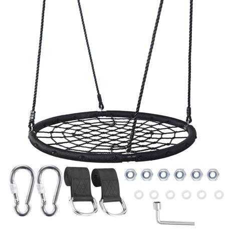 Arfast - 150kg Outdoor Circular Web Swing for Kids and Backyard Play