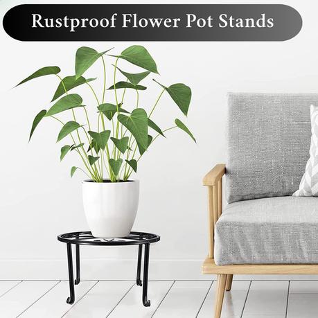 Bestby -5pcs Multi-height Metal Pot Flower Plant Stands for Décor & Display - Image 6