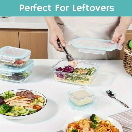 Bestby- 8pcs Borocilicate Glass Airtight Food Storage Containers Bowls Set - Image 6